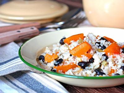 Butternut Squash with Coconut Milk Rice